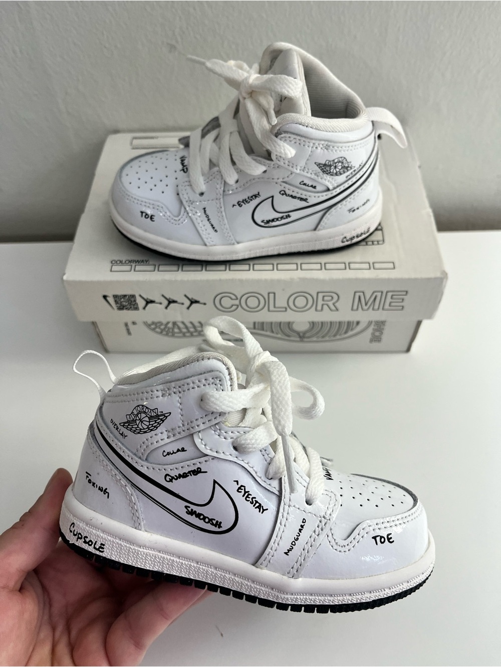 Nike Air Jordan 1 Mid SS TD "Schematic" Size 6C